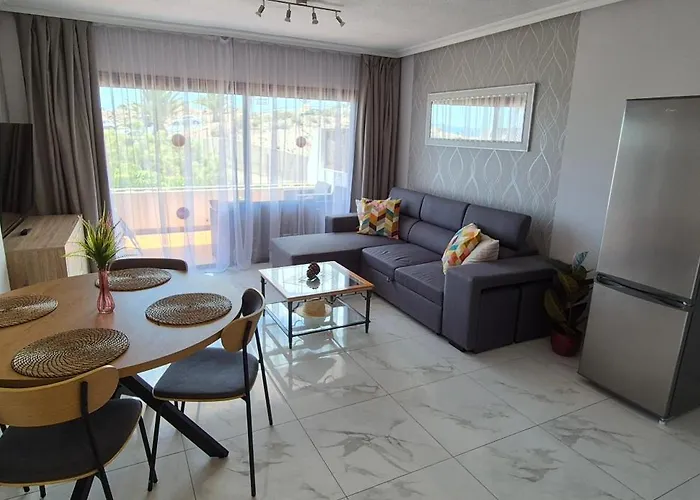 Apartmán Modern In Golf Del Sur, Ac237, Tempered Pool And Ocean View San Miguel de Abona