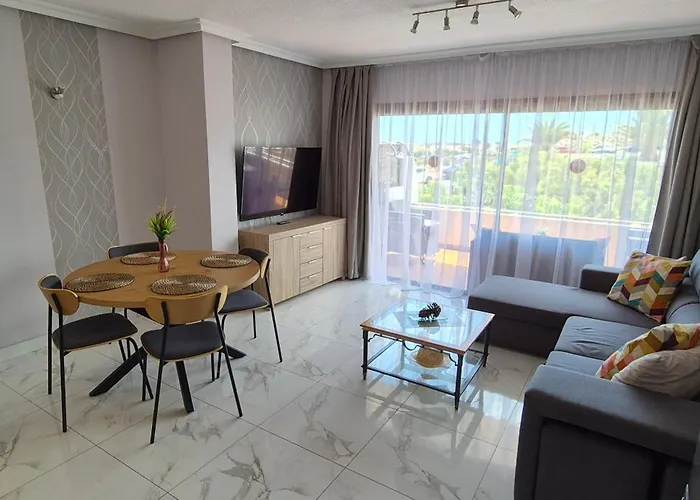 Modern In Golf Del Sur, Ac237, Tempered Pool And Ocean View Apartmán